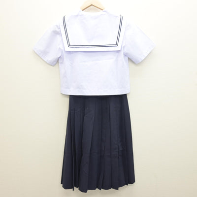 【中古】静岡県 東陽中学校 女子制服 2点 (セーラー服・スカート) sf122093