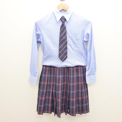 【中古】埼玉県 秋草学園高等学校 女子制服 5点 (ブレザー・シャツ・スカート) sf122099