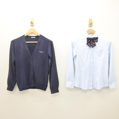 【中古】埼玉県 秋草学園高等学校 女子制服 3点 (ニット・シャツ) sf122102