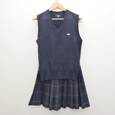 【中古】東京都 赤塚第一中学校 女子制服 5点 (ブレザー・ニットベスト・スカート) sf122105