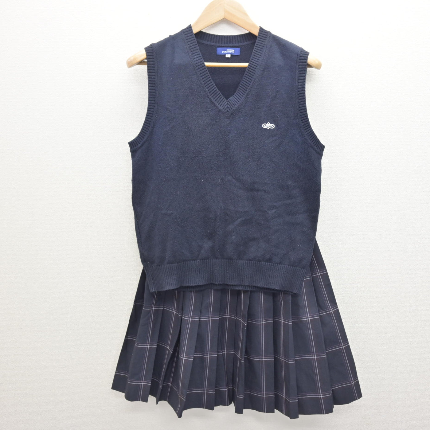 【中古】東京都 赤塚第一中学校 女子制服 2点 (ニットベスト・スカート) sf122106