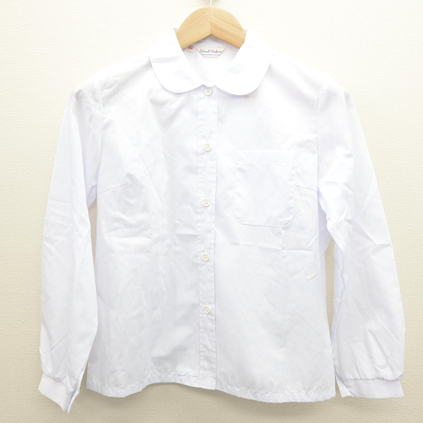 【中古】愛知県 聖霊中学校 女子制服 2点 (ニット・シャツ) sf122110