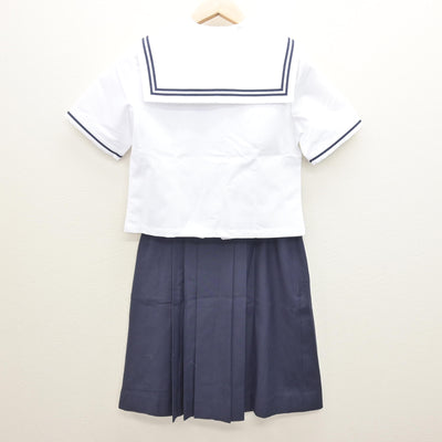 【中古】愛知県 聖霊中学校 女子制服 2点 (セーラー服・スカート) sf122111