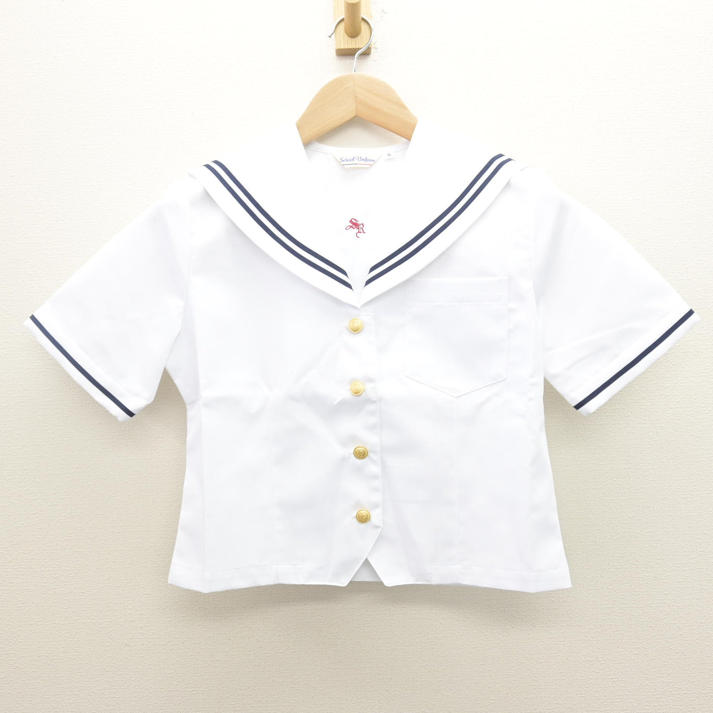 【中古】愛知県 聖霊中学校 女子制服 2点 (セーラー服・スカート) sf122111