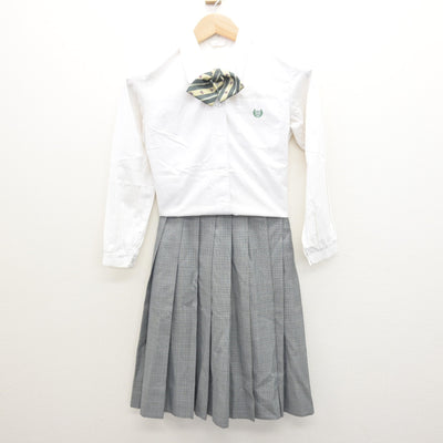 【中古】東京都 落合第二中学校 女子制服 4点 (ブレザー・シャツ・スカート) sf122117