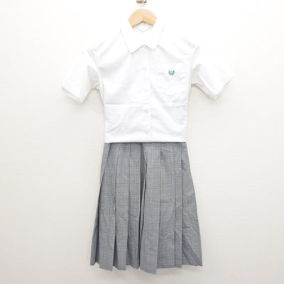 【中古】東京都 落合第二中学校 女子制服 3点 (ニットベスト・シャツ・スカート) sf122118