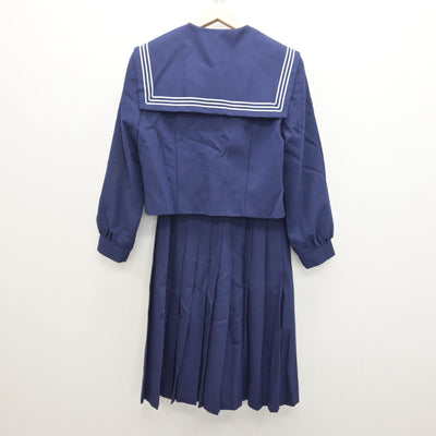 【中古】福岡県 柳南中学校 女子制服 2点 (セーラー服・スカート) sf122124