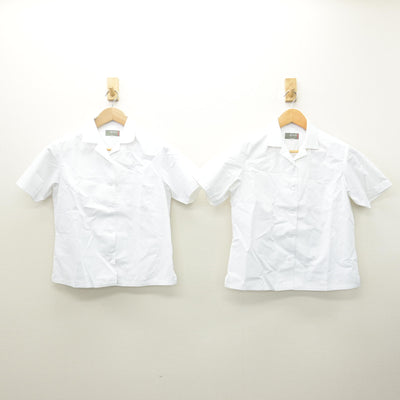 【中古】福岡県 柳南中学校 女子制服 3点 (シャツ・スカート) sf122125