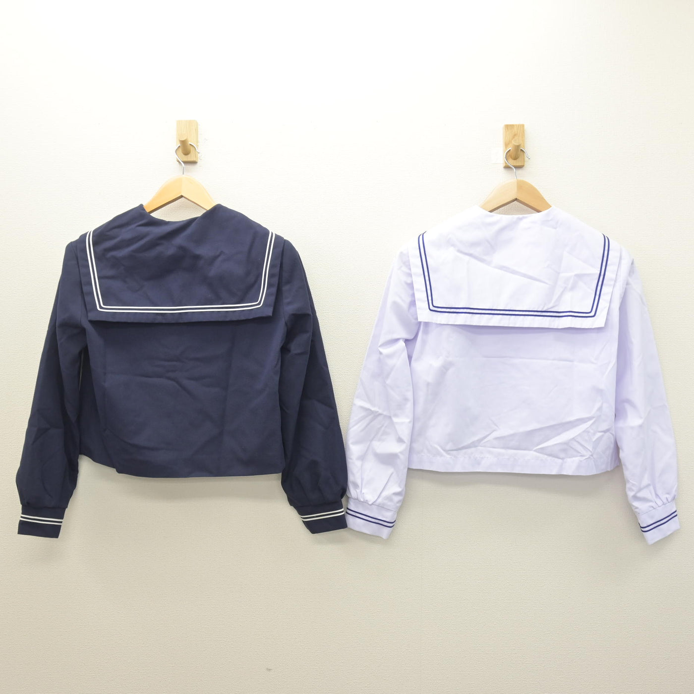 【中古】静岡県 東陽中学校 女子制服 2点 (セーラー服) sf122129