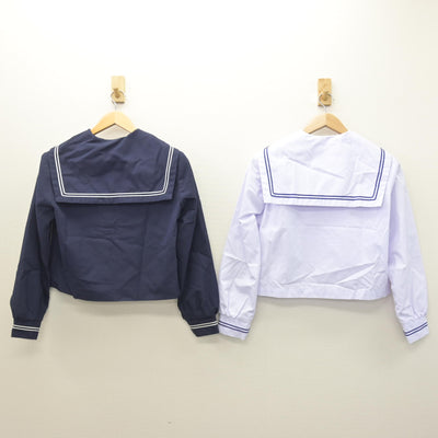 【中古】静岡県 東陽中学校 女子制服 2点 (セーラー服) sf122129