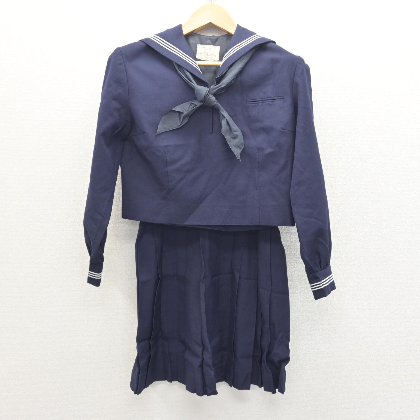 【中古】東京都 小松川高等学校 女子制服 3点 (セーラー服・ジャンパースカート) sf122133