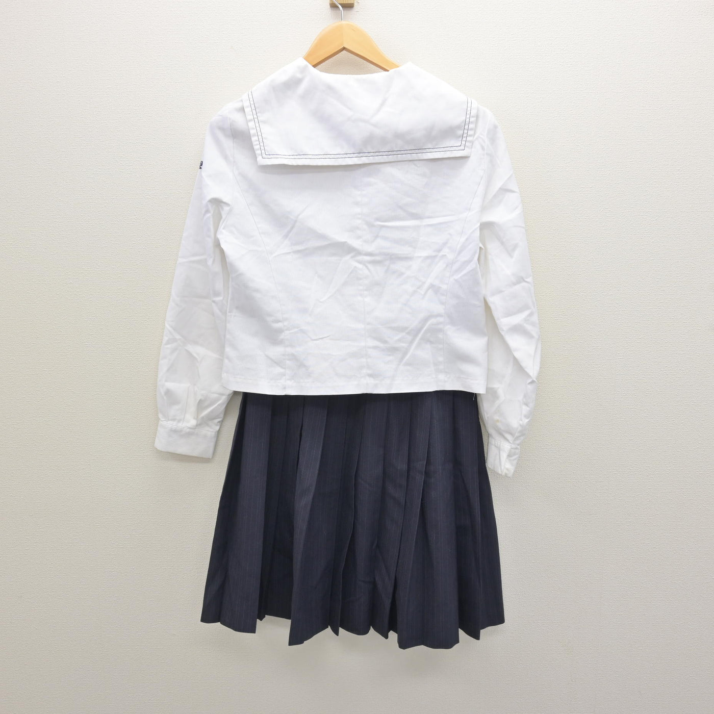 【中古】大分県 楊志館高等学校 女子制服 3点 (ブラウス・スカート) sf122136