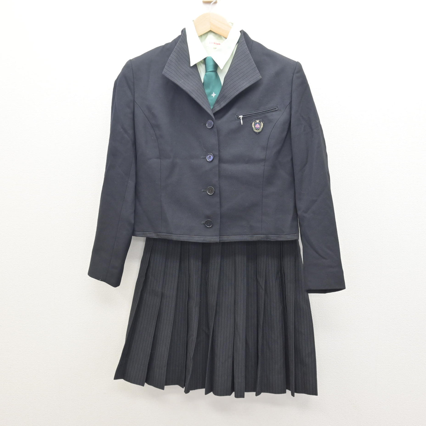 【中古】大分県 楊志館高等学校 女子制服 4点 (ブレザー・シャツ・スカート) sf122138