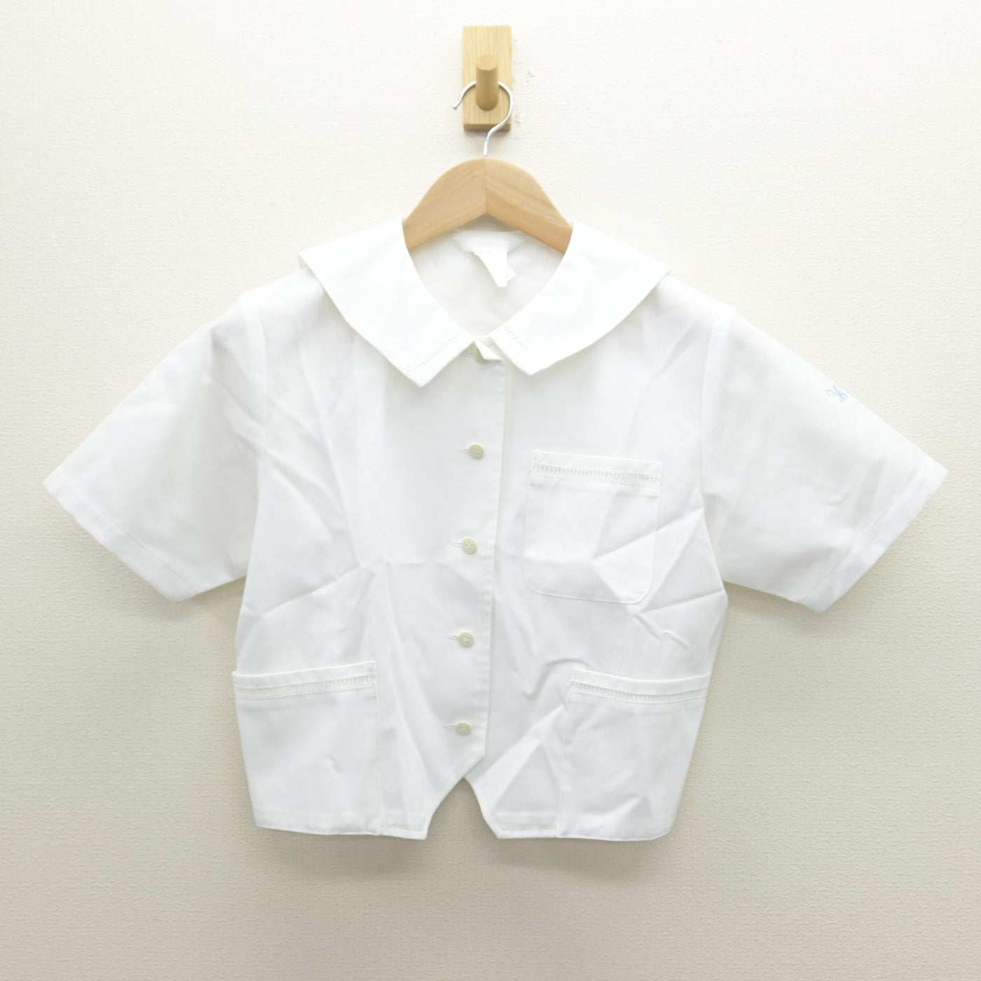 【中古】東京都 八雲学園中学校高等学校 女子制服 2点 (ニットベスト・ブラウス) sf122148