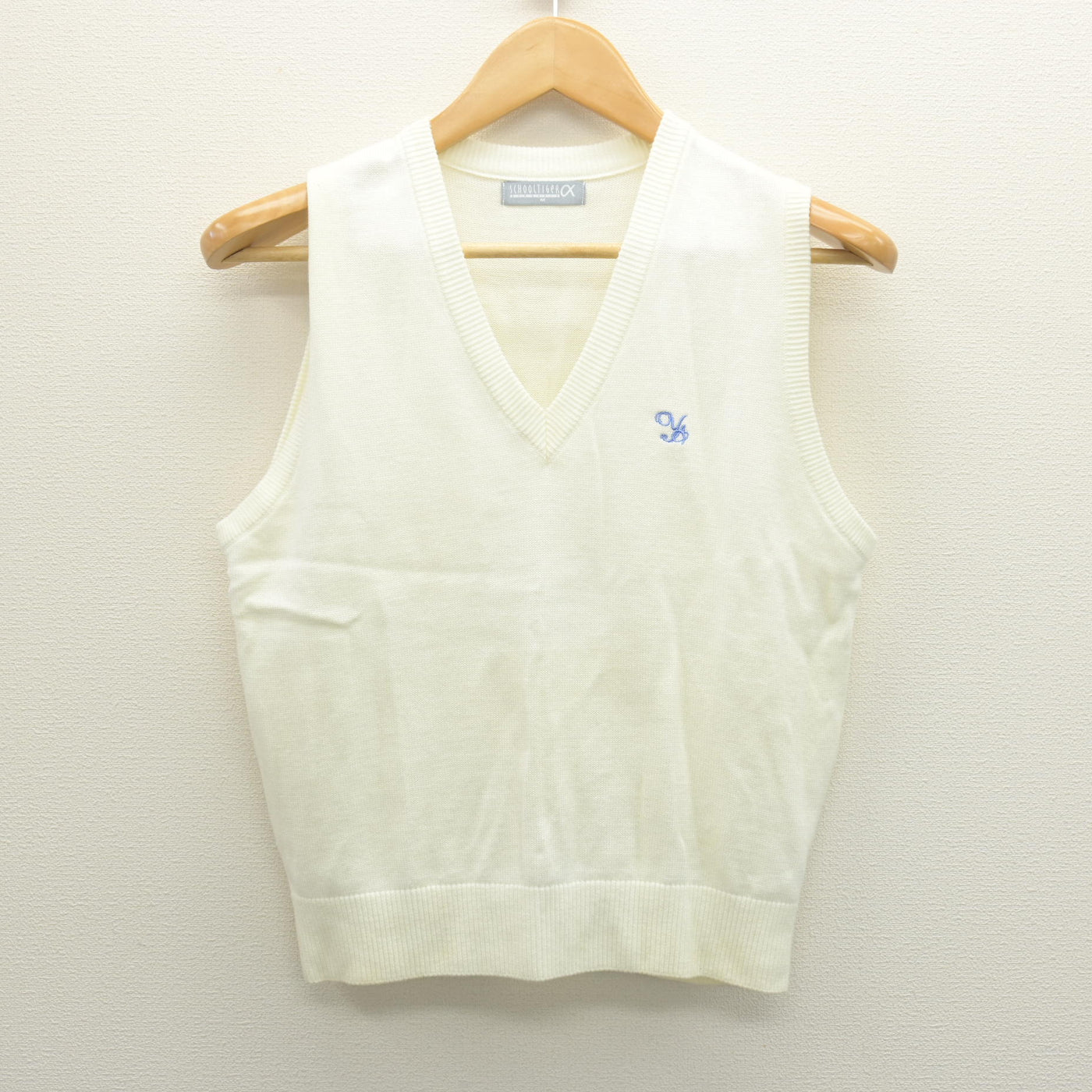 【中古】東京都 八雲学園中学校高等学校 女子制服 2点 (ニットベスト・ブラウス) sf122148