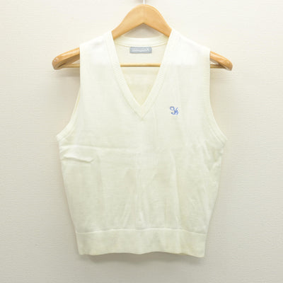 【中古】東京都 八雲学園中学校高等学校 女子制服 2点 (ニットベスト・ブラウス) sf122148