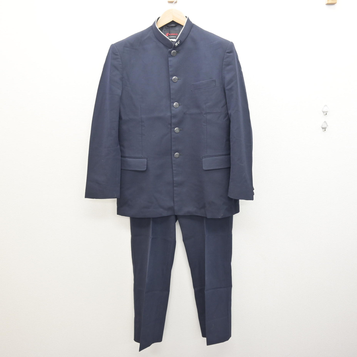 【中古】茨城県 水戸工業高等学校 男子制服 2点 (学ラン・ズボン) sf122166