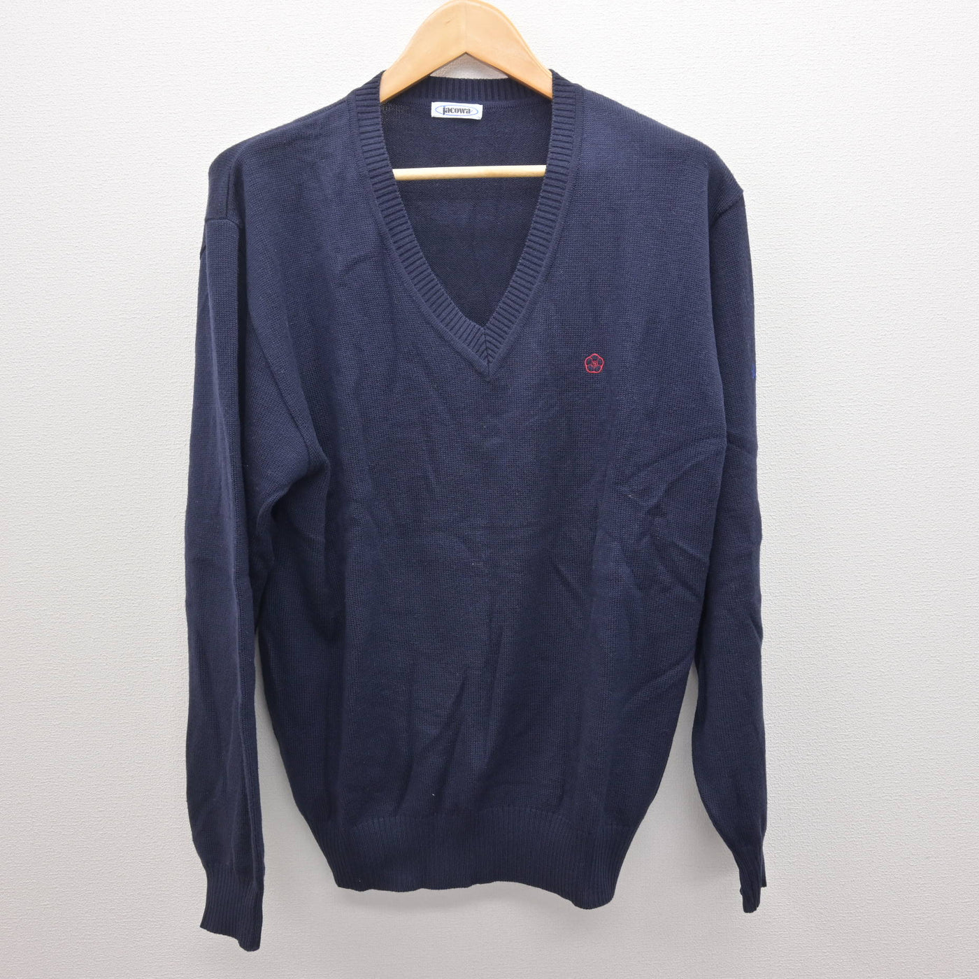 【中古】茨城県 水戸工業高等学校 男子制服 2点 (ニット・シャツ) sf122167