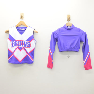 【中古】茨城県 江戸川学園取手高等学校/チアリーダー部 女子制服 4点 (チアユニフォーム 上・その他アイテム・チアユニフォーム 下・その他アイテム) sf122181