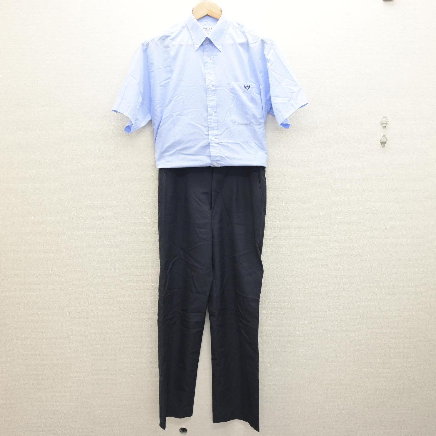 【中古】岩手県 盛岡中央高等学校/旧制服 男子制服 2点 (シャツ・ズボン) sf122184
