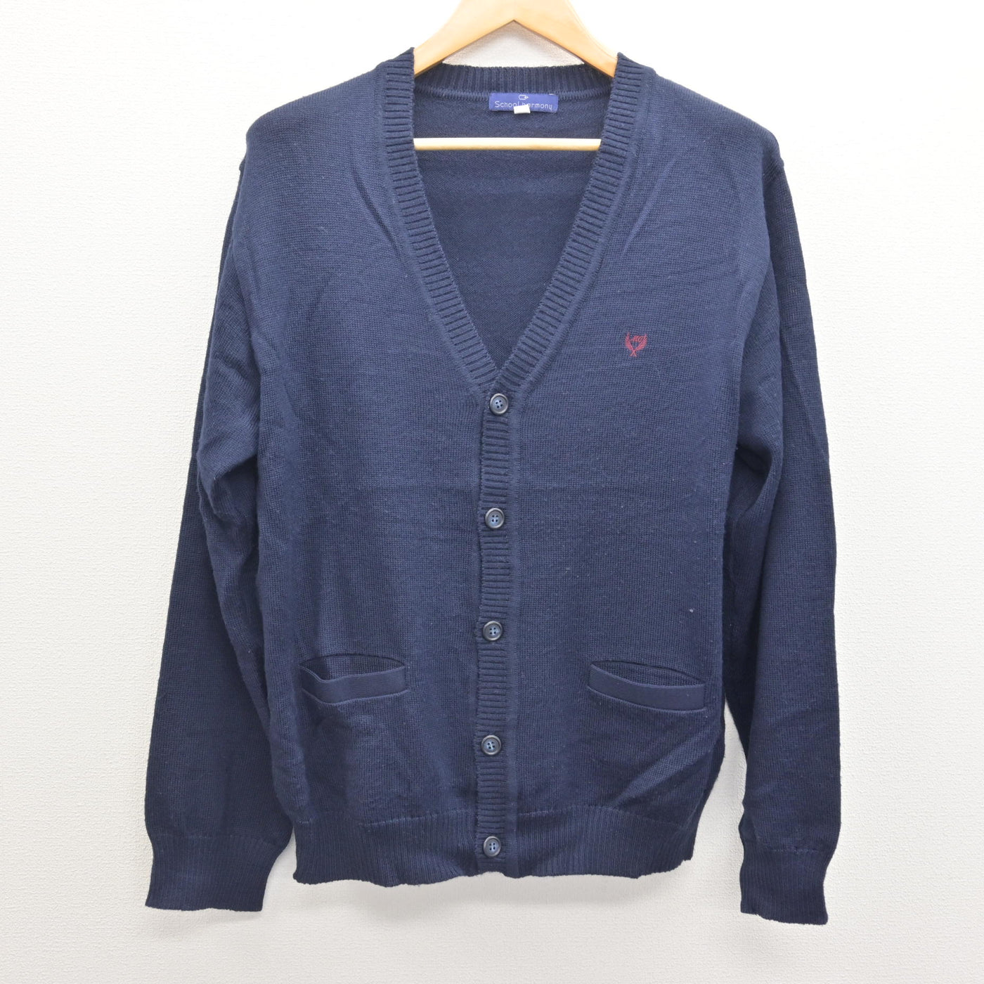 【中古】岩手県 盛岡中央高等学校/旧制服 男子制服 2点 (ニット・シャツ) sf122185