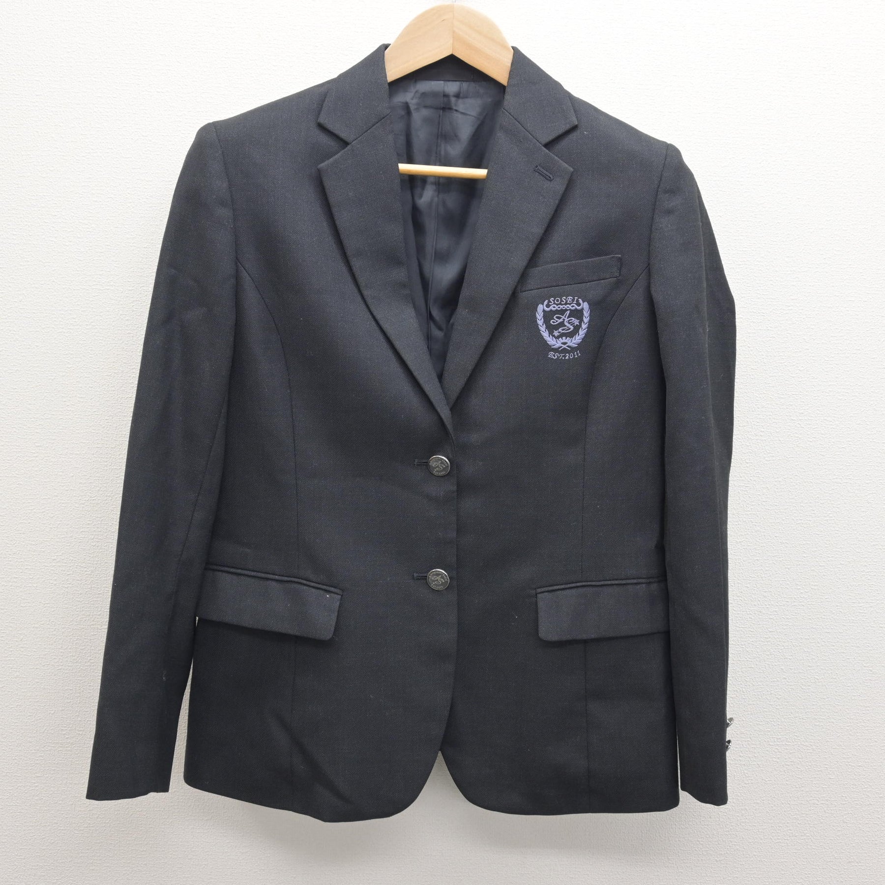 中古】兵庫県 尼崎双星高等学校 女子制服 4点 (ブレザー・スカート