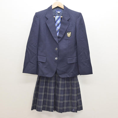 中古】千葉県 柏陵高等学校 女子制服 3点 (ブレザー・スカート 