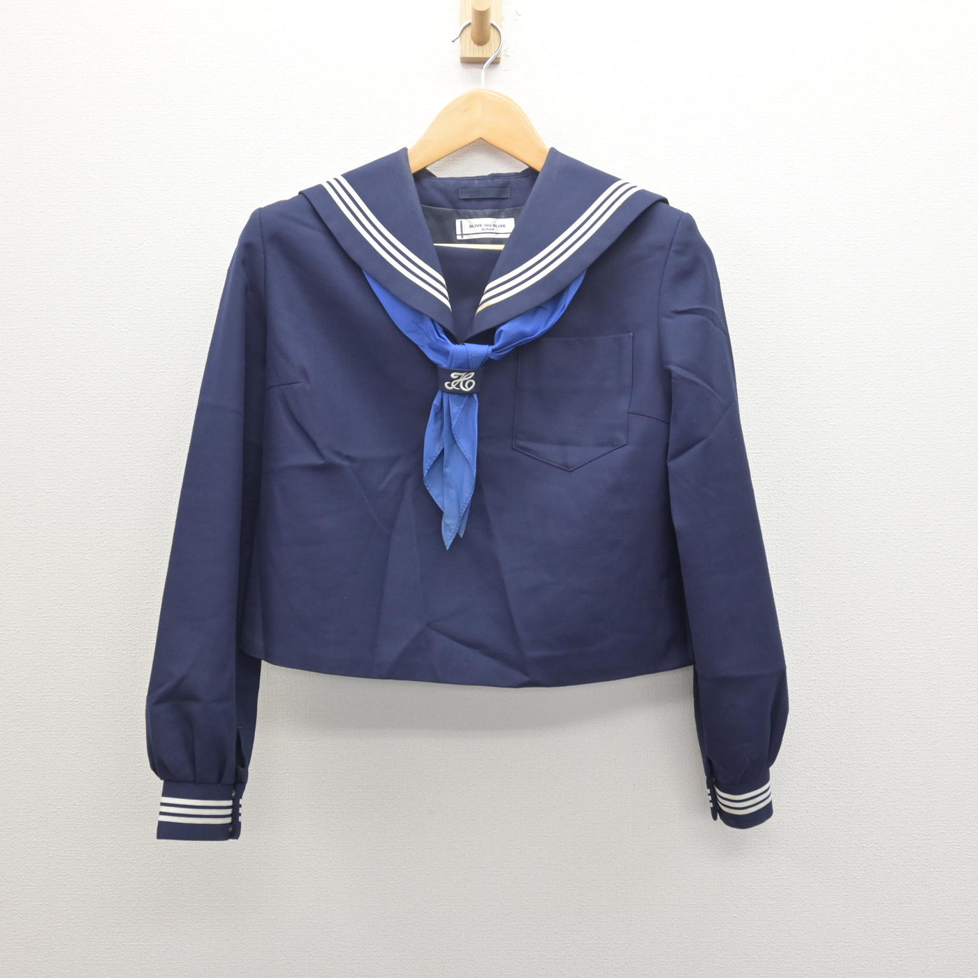 【中古】茨城県 金砂郷中学校 女子制服 3点 (セーラー服・スカート) sf122449