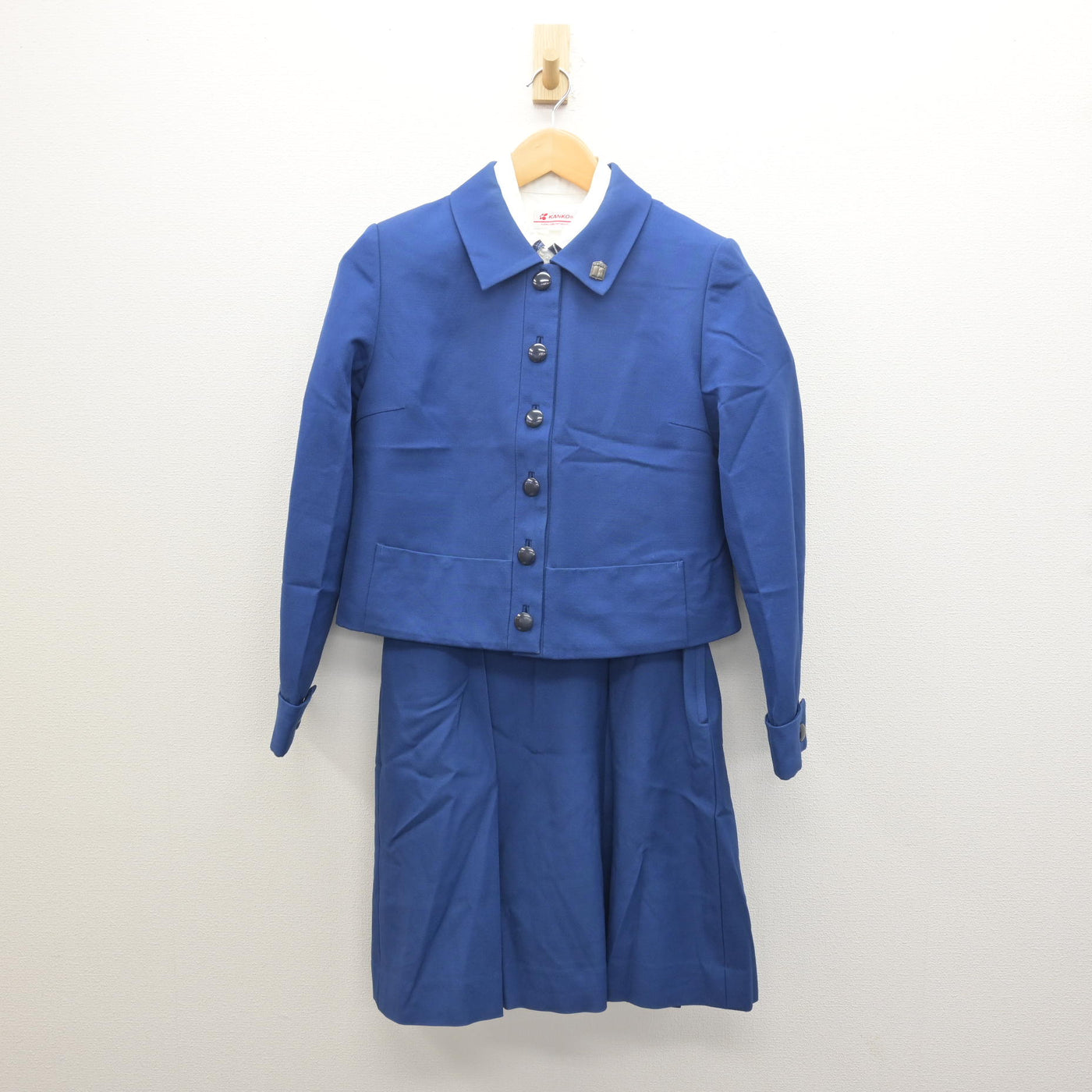 【中古】茨城県 茨城キリスト教学園高等学校 女子制服 5点 (ブレザー・シャツ・ジャンパースカート) sf122450