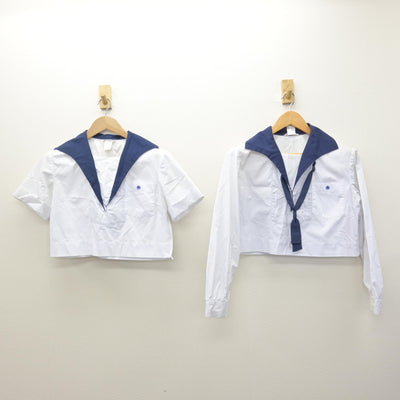 中古】熊本県 大津高等学校 女子制服 4点 (シャツ・シャツ・スカート