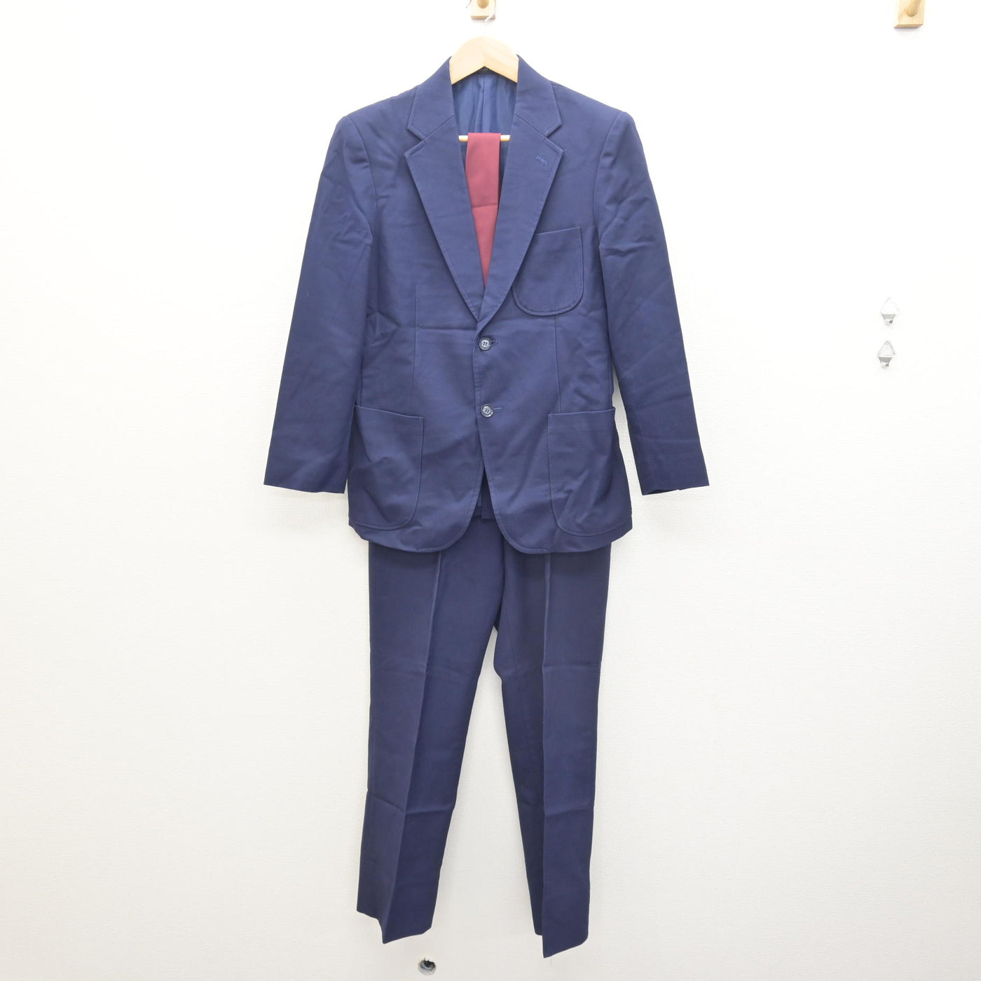 中古】東京都 平山中学校/旧制服 男子制服 4点 (ブレザー・ズボン