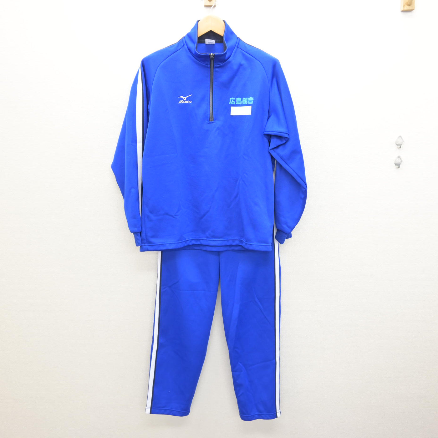 中古】広島県 広島観音高等学校 女子制服 3点 (ジャージ 上・体操服 上