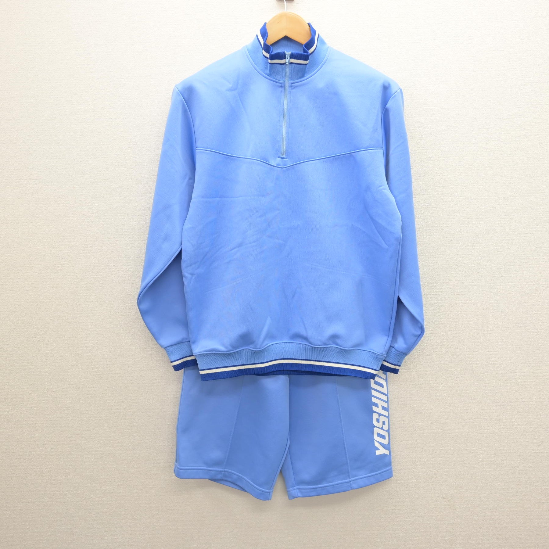 中古】山梨県 吉田高等学校 男子制服 3点 (ジャージ 上・体操服 上