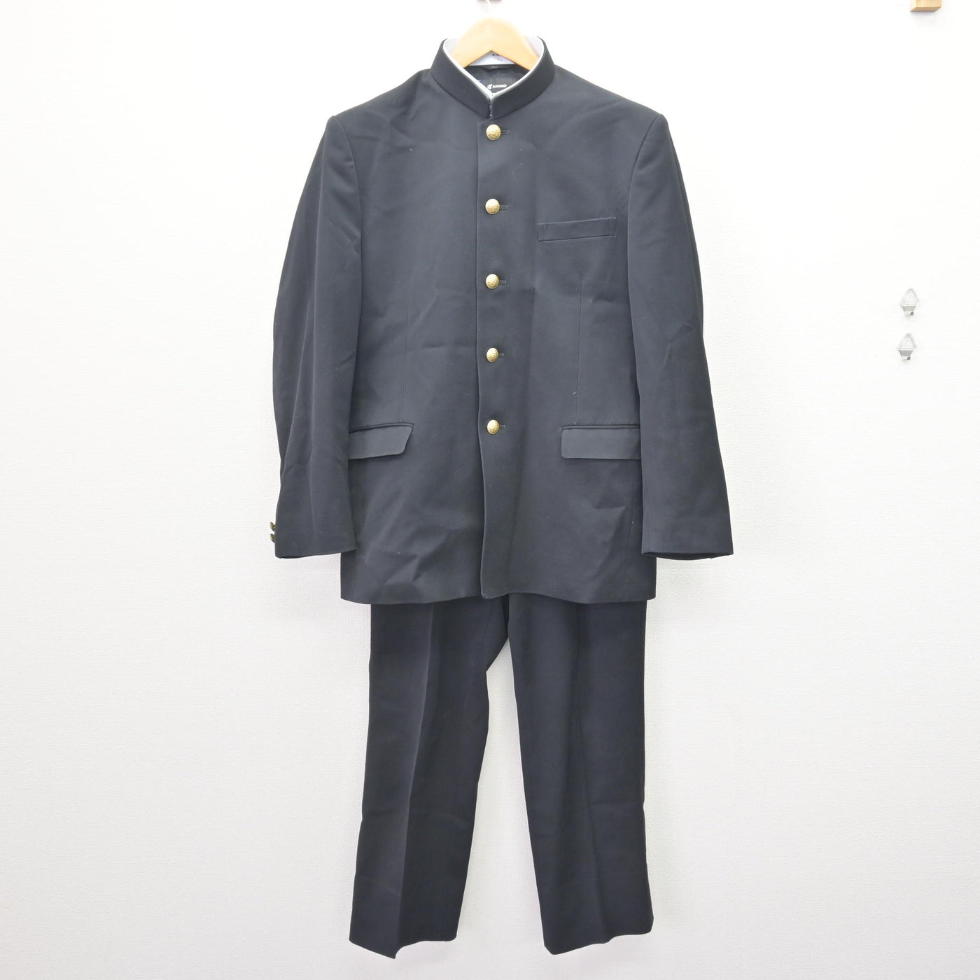 中古】山口県 豊浦高等学校 男子制服 2点 (学ラン・ズボン) sf123004