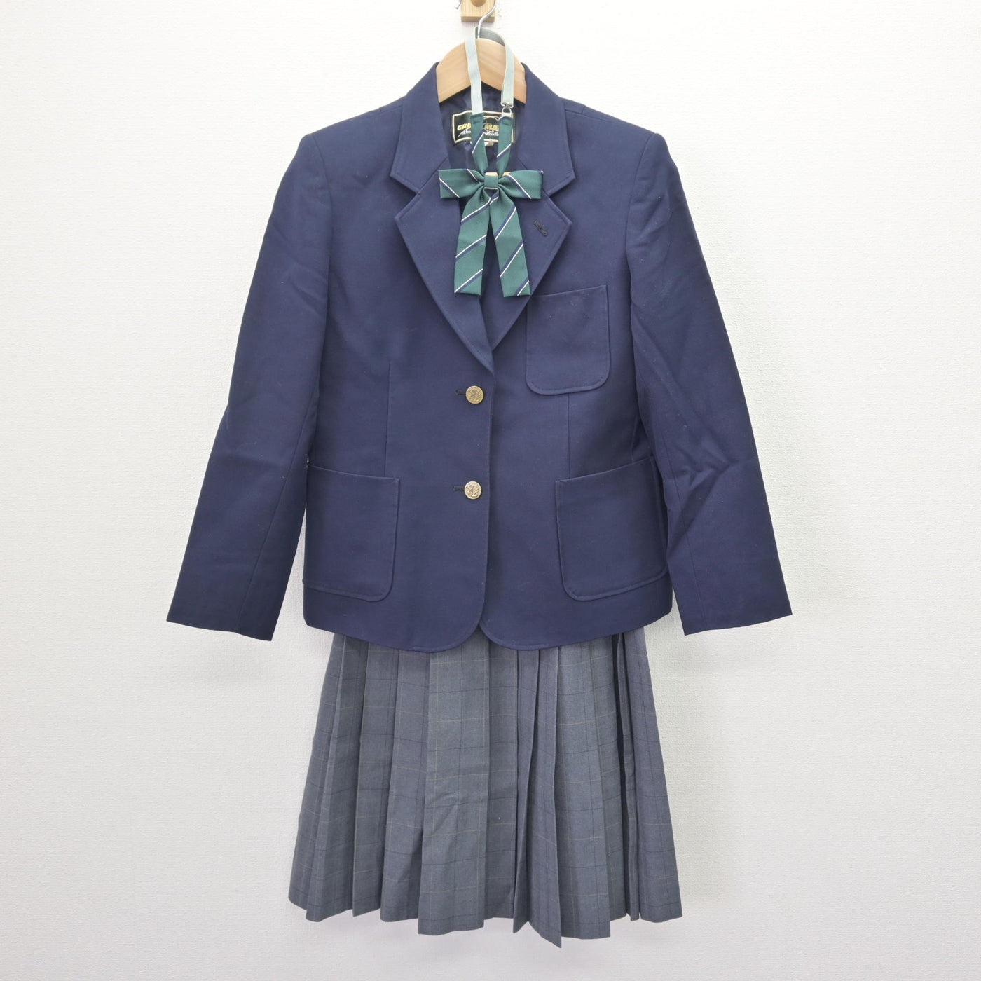 中古】埼玉県 岸川中学校 女子制服 4点 (ブレザー・スカート) sf123031 