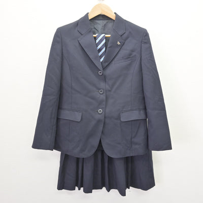 中古】千葉県 松戸南高等学校 女子制服 4点 (ブレザー・スカート 