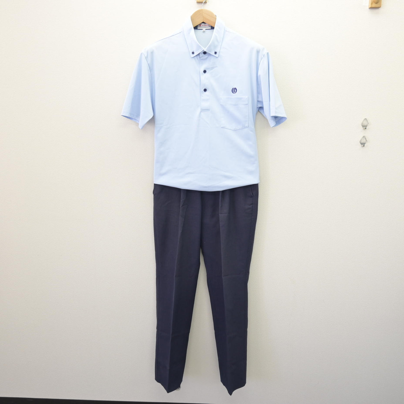 中古】福島県 小高産業技術高等学校 男子制服 3点 (シャツ・ズボン