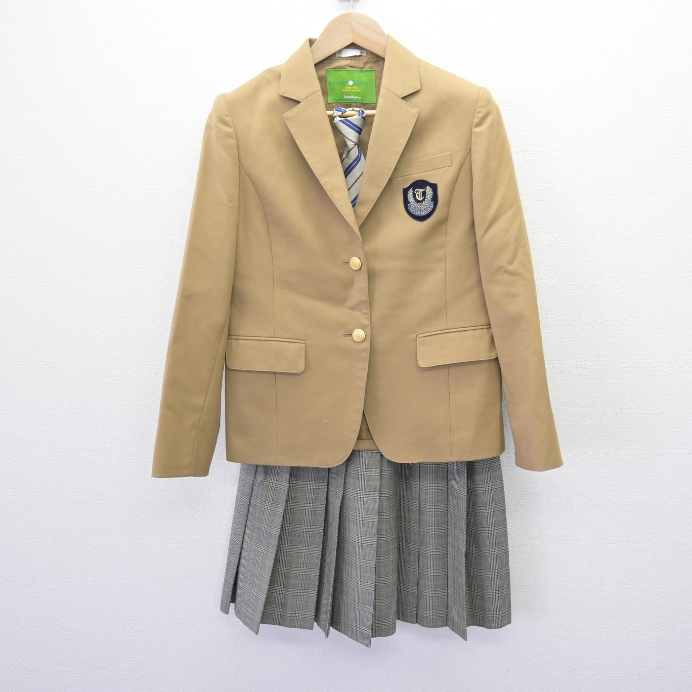 中古】三重県 高田学苑 高田高等学校 女子制服 3点 (ブレザー 