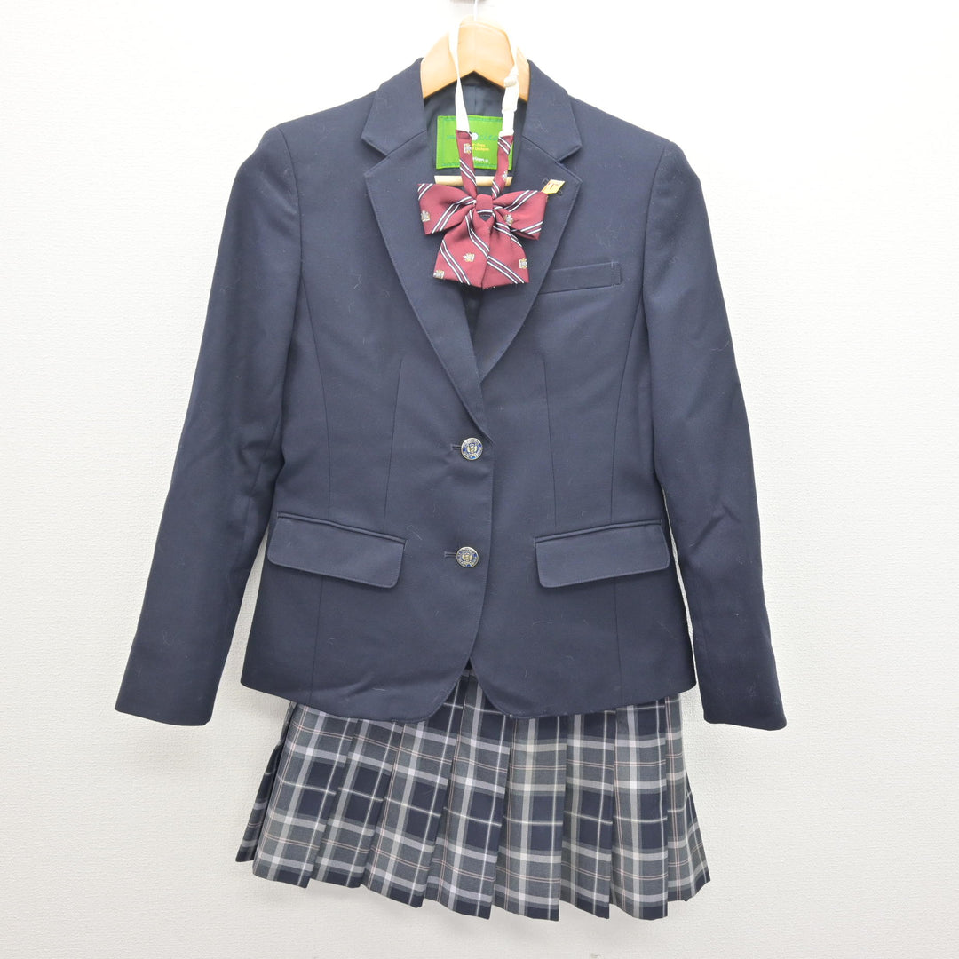 中古】神奈川県 鶴見総合高等学校 女子制服 6点 (ブレザー・スカート 