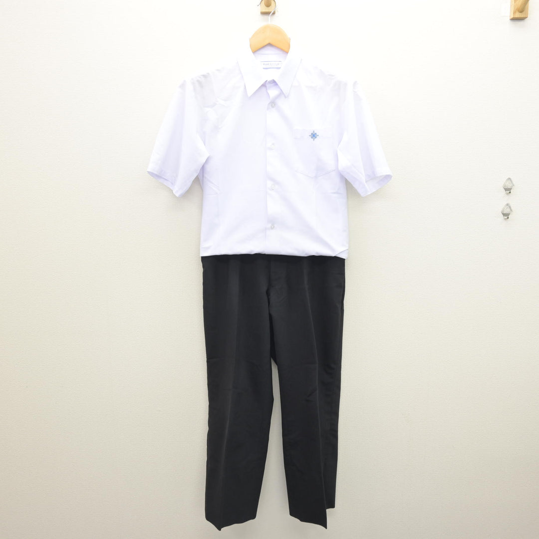 中古】静岡県 島田高等学校 男子制服 2点 (シャツ・ズボン) sf123307