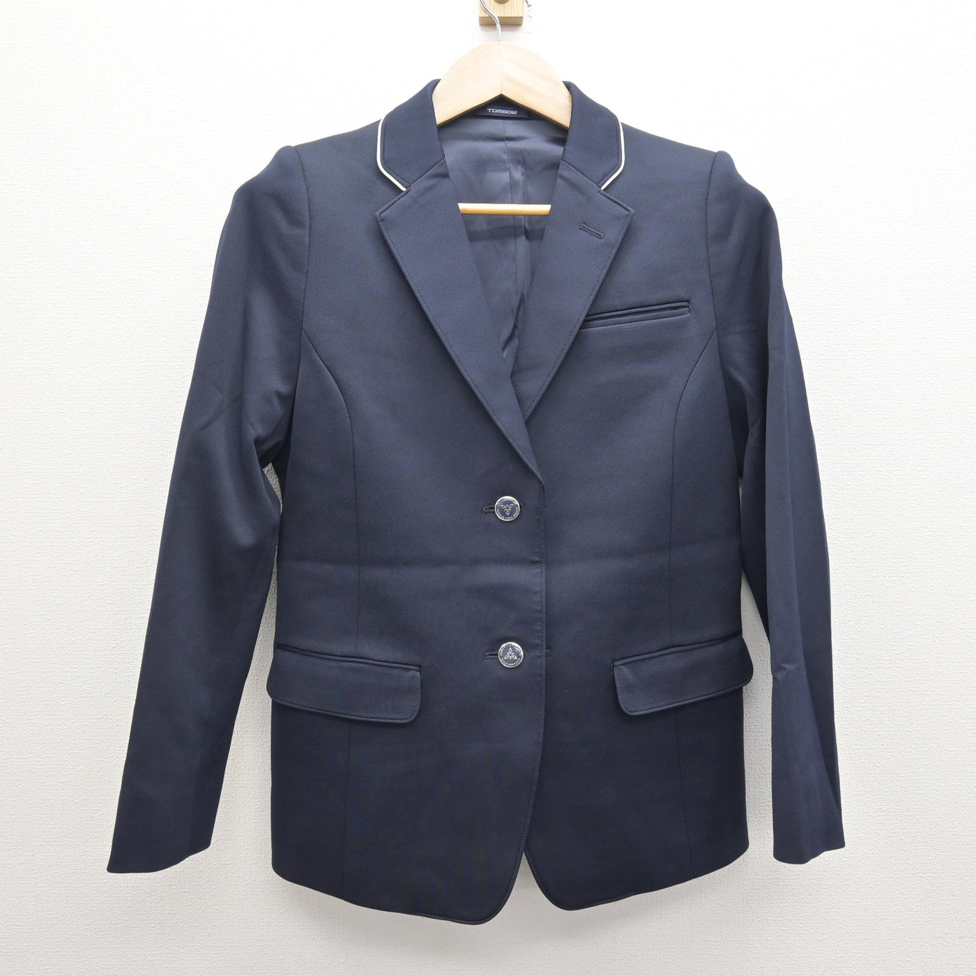 中古】福岡県 福岡市内中学標準服 女子制服 3点 (ブレザー・スカート 