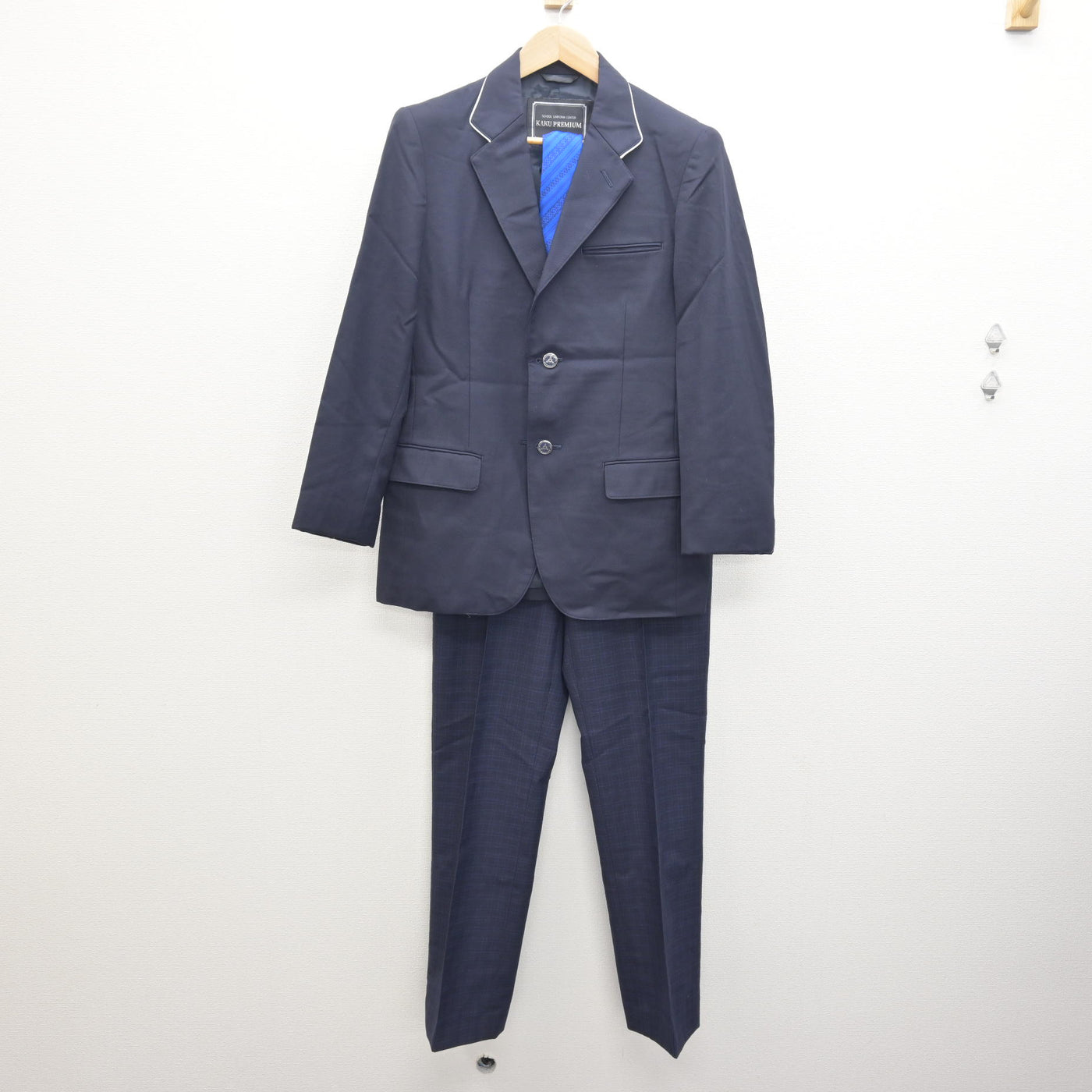 福岡市中学校 標準服  男子ブレザー 中古】福岡県 福岡市内中学標準服 男子制服 3点 (ブレザー・ズボン