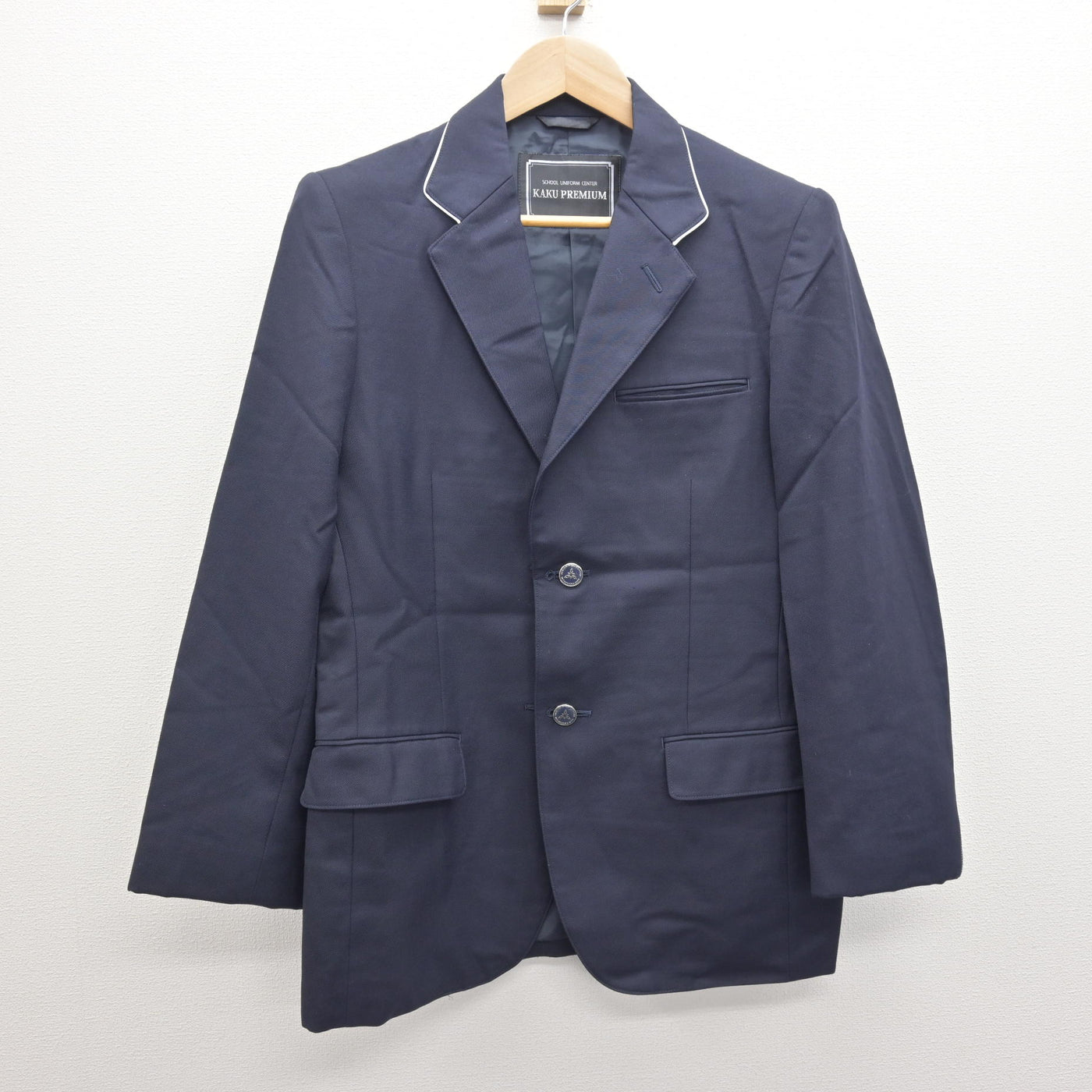 中古】福岡県 福岡市内中学標準服 男子制服 3点 (ブレザー・ズボン