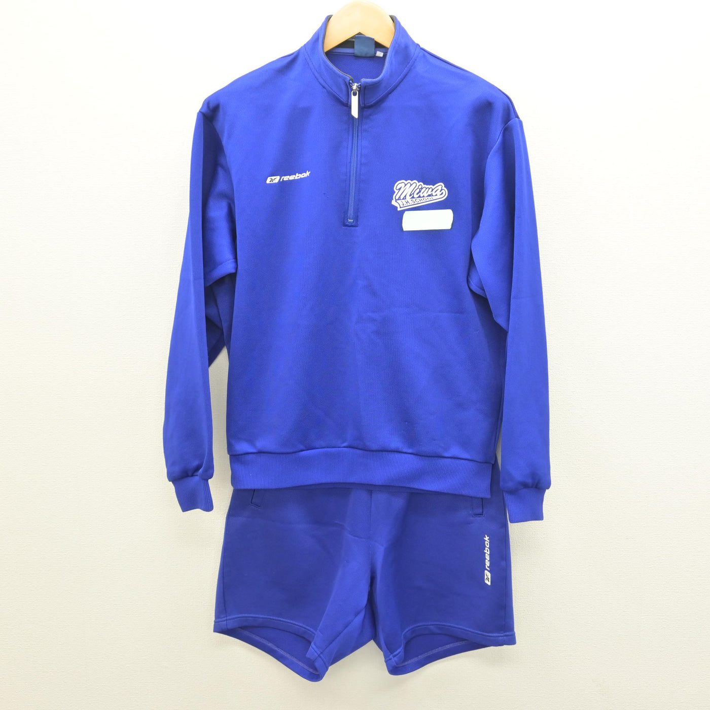 中古】福岡県 三輪中学校 女子制服 2点 (ジャージ 上・体操服 下 