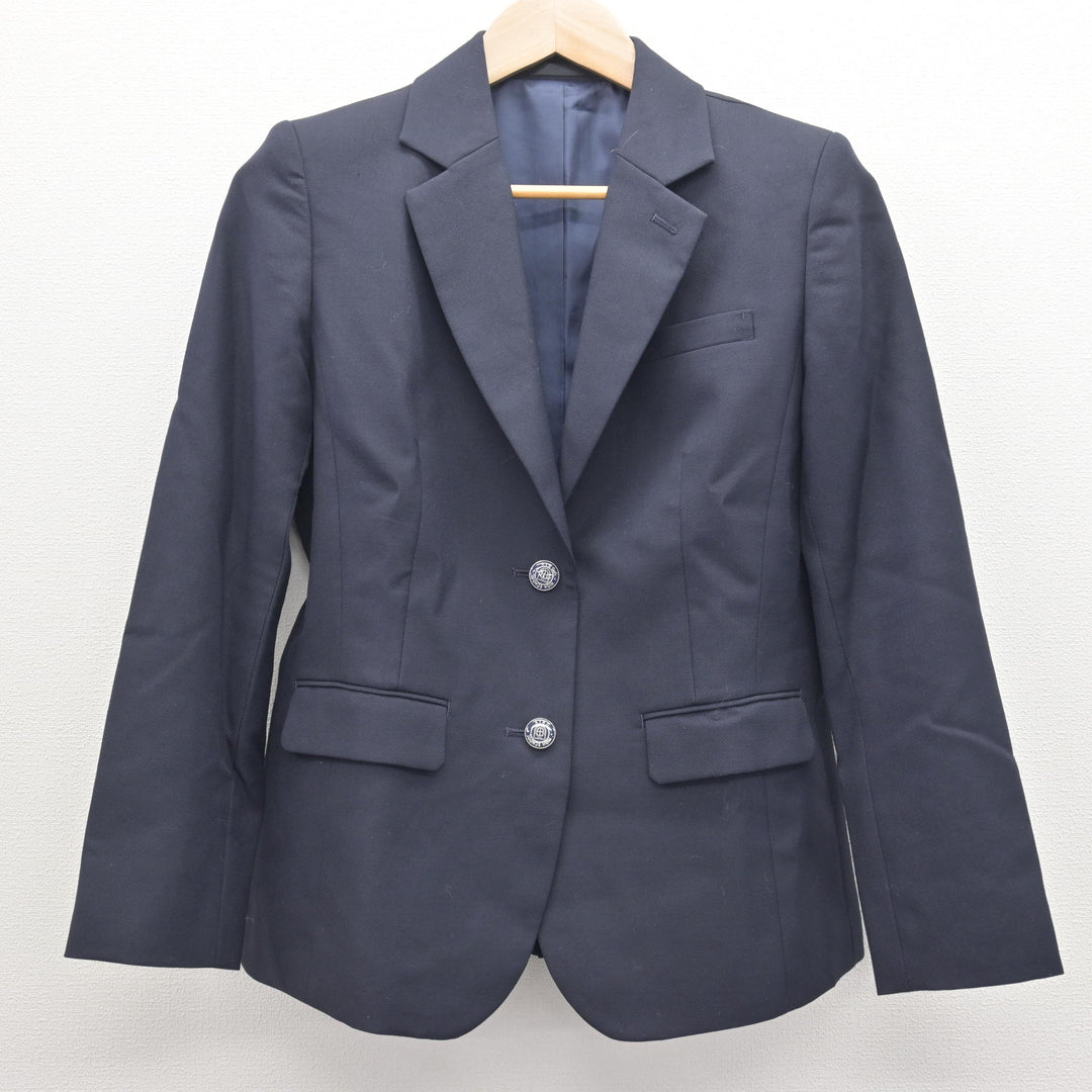 中古】大阪府 藍野高等学校 女子制服 3点 (ブレザー・スカート