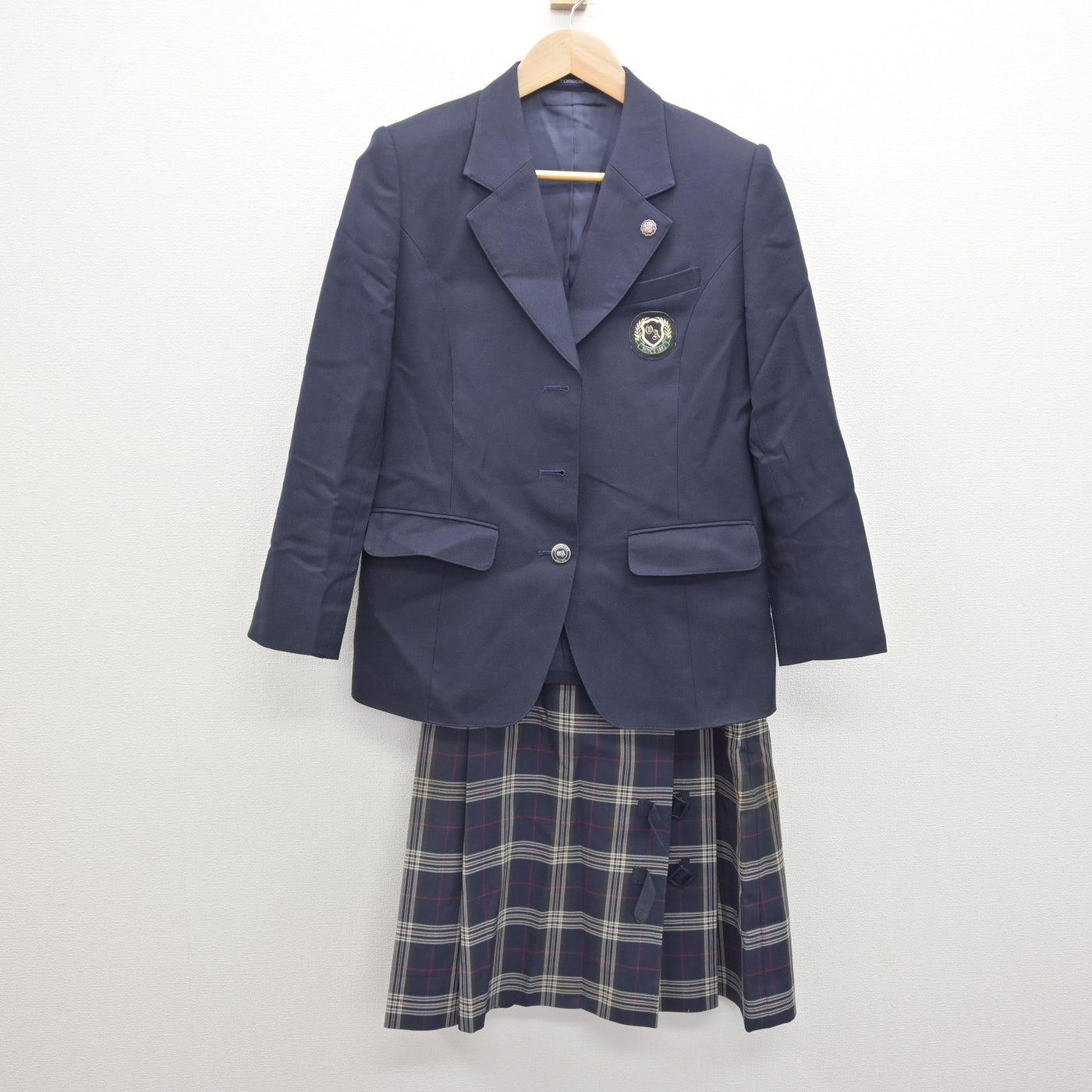 中古】秋田県 大曲農業高等学校 女子制服 3点 (ブレザー・スカート 