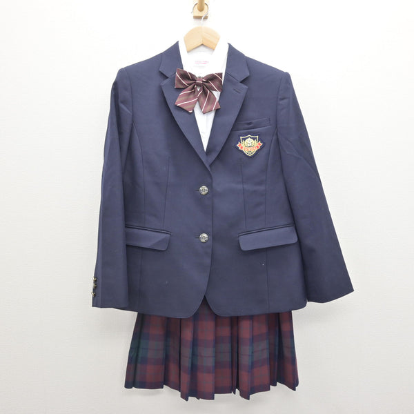 中古】山梨県 駿台甲府高等学校 女子制服 4点 (ブレザー・シャツ 