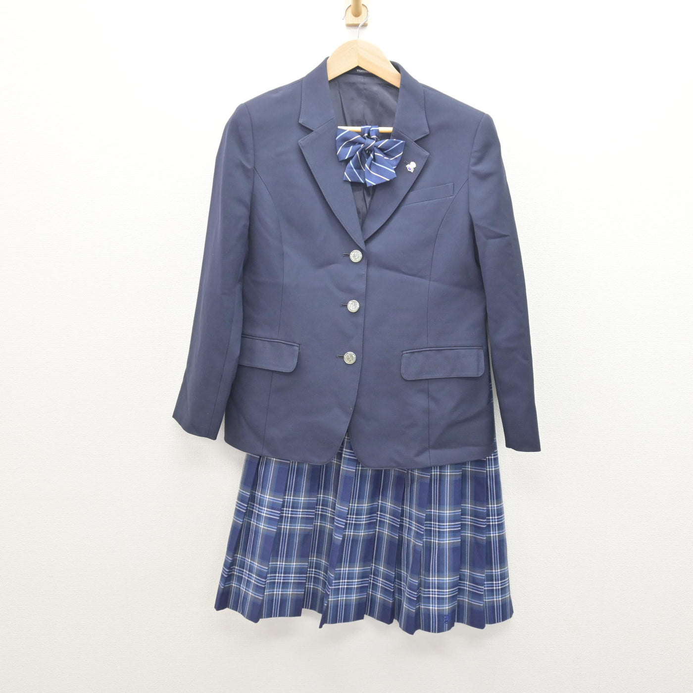 中古】愛知県 南陽高等学校 女子制服 5点 (ブレザー・ニット・スカート 