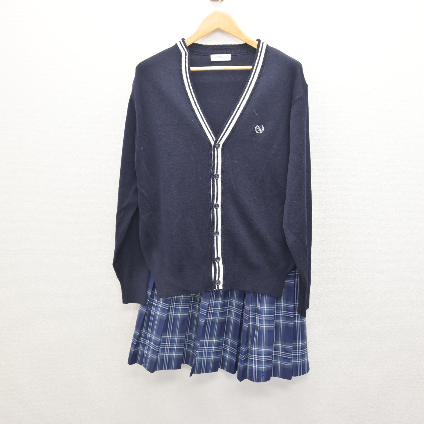 中古】愛知県 南陽高等学校 女子制服 5点 (ブレザー・ニット・スカート 