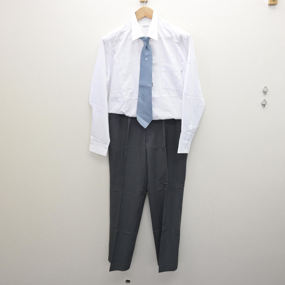 中古】香川県 英明高等学校 男子制服 4点 (ブレザー・シャツ・ズボン 